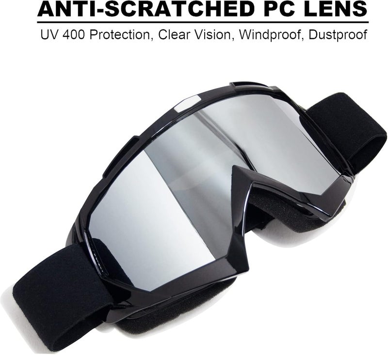CoPvner Store Dirt Bike Goggles for Motorcycle, ATV, Motocross, Riding, Offroad - Adult, Men, Women, Youth, Kids - Image 3